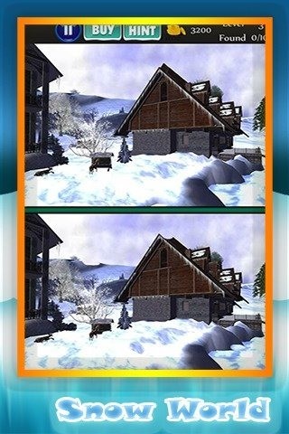 查找在雪世界差异