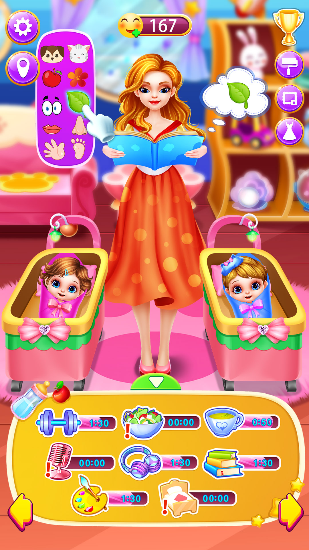 孕妇妈妈和双胞胎新生宝贝护理