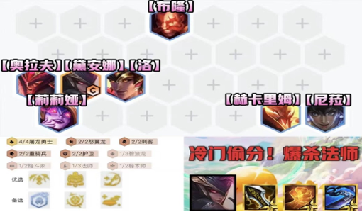 云顶之弈逆版本爆杀法师冷门赌皎月