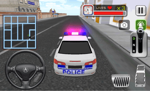 疯狂的警车司机3d