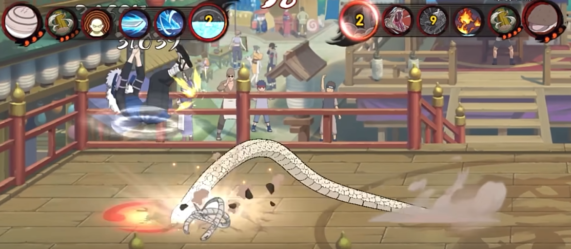 火影忍者蛇袍兜怎么变大蛇