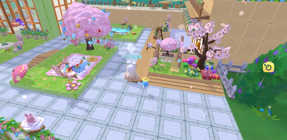 摩尔庄园梦幻春天组合怎么布置